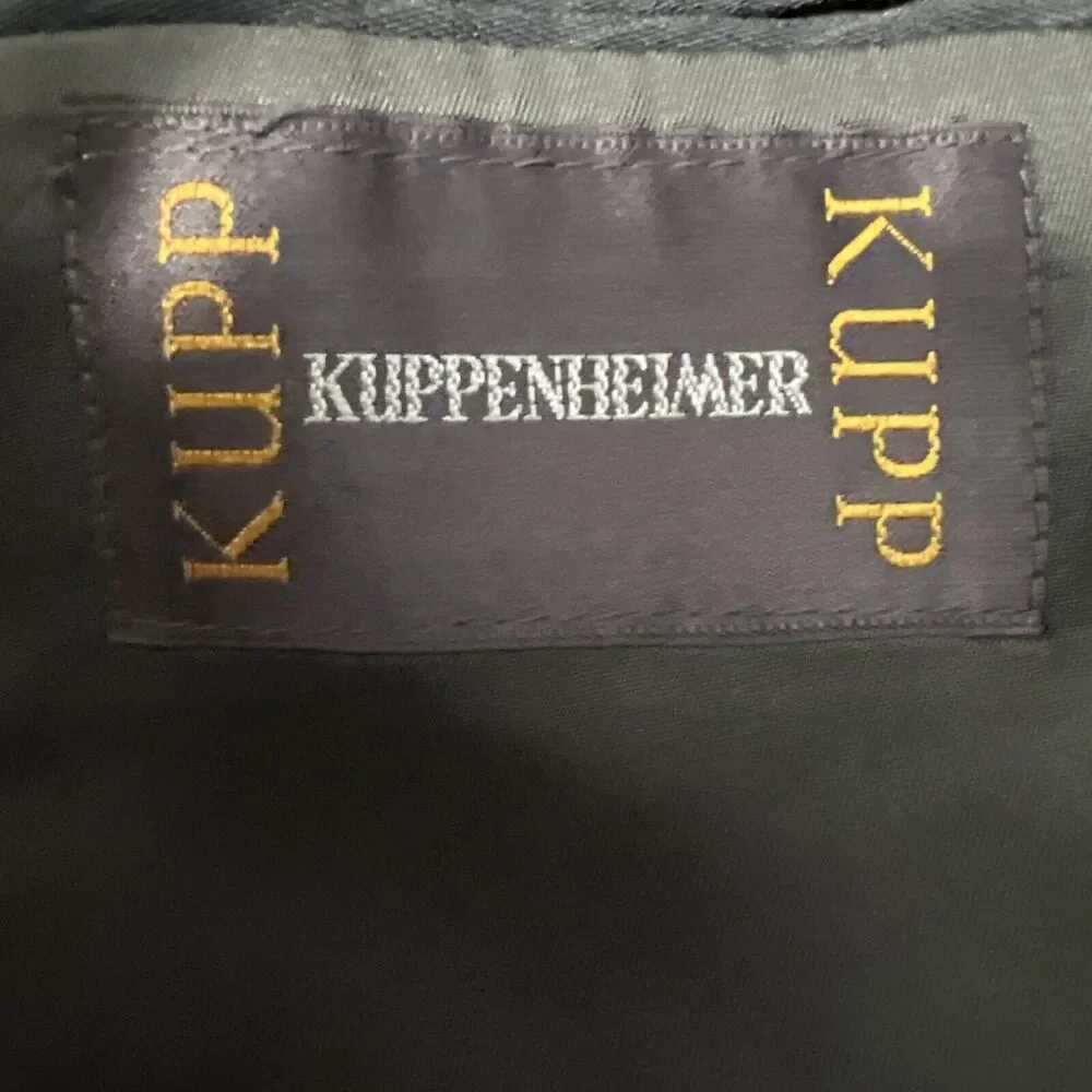 Kupp Kuppenheimer Mens Sport Coat Suit Jacket 38L Gray 2 Button